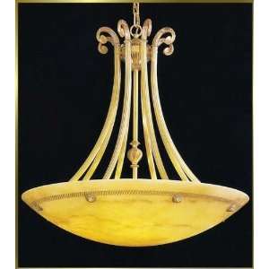  Alabaster Stone Chandelier, POS 2490 FG, 12 lights, French 