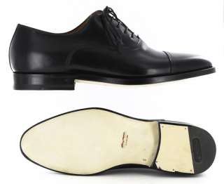 New $1920 Santoni Black Shoes 10.5/9.5  