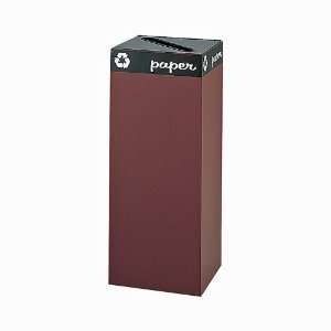  Safco Waste Receptacle with Paper Slot Top 37 Gallon