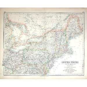  Fullarton Antique Map United States North America New York 