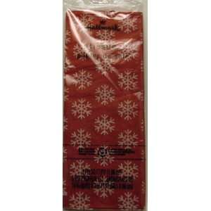   Christmas XW 31 Snowflakes on Red Tissue Paper 