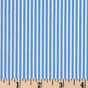   In The Park Thin Stripe Blue Fabric By The Yard Arts, Crafts & Sewing