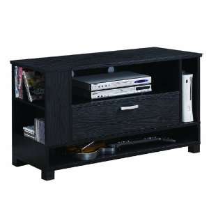 Walker Edison 44 Inch Wood Gaming TV Stand Console, Black  