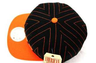 Vintage American Needle San Francisco Giants Pin Stripe Snapback Hat 