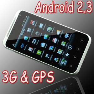 Unlocked 2 sim Capacitive Android 2.3 WIFI GPS 3G Smart phone at 