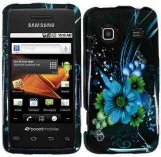 Blue Flower Skin for Straight Talk Samsung Galaxy Precedent Phone 
