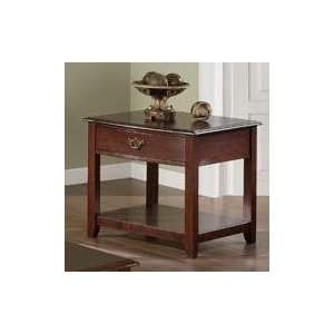  End Table in Dark Brown Finish by Poundex
