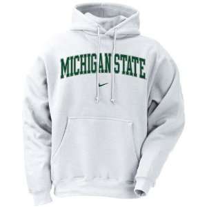 Nike Michigan State Spartans White Classic Hoody Sweatshirt (XX Large)