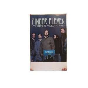 Finger Eleven Poster Them Vs You Vs Me Versus 11