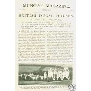    1901 British Ducal Houses Sandringham Blair Castle 