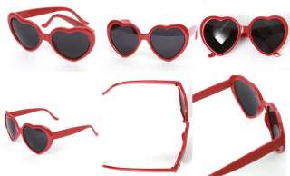   Women New Unisex Fashion Lolita Heart Shape Sunglasses Glasses  