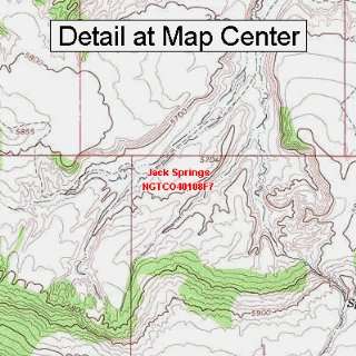   Map   Jack Springs, Colorado (Folded/Waterproof)