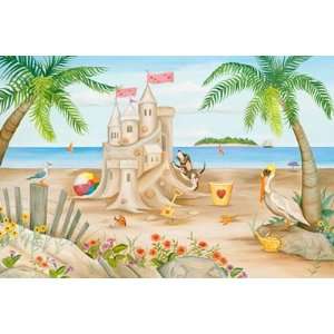  Sandcastle Caucasian Fairies Wall Mural