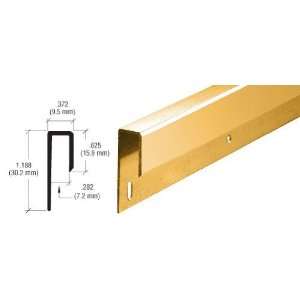   Brite Gold Anodized 1/4 Deep Nose Aluminum J Channel   12 ft long