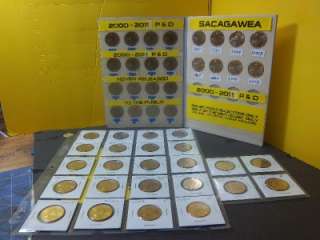SACAGAWEA GOLDEN DOLLAR~FULL SET 24 COINS~2000 2011 P&D  