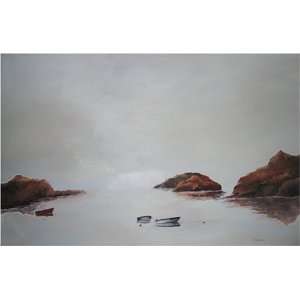  Foggy Morn Oil Paint on Linen Canvas, 30 x 40
