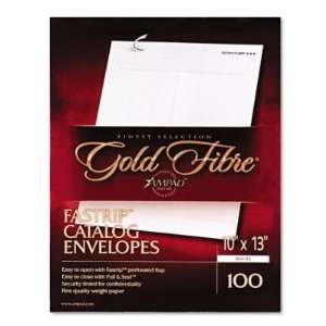  Ampad Gold Fibre Fastrip Catalog Envelope, Side Seam, 10 x 