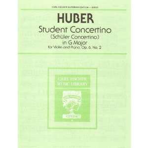  Huber, Adolf   Student Concertino in G Major, Op. 6, No. 2 