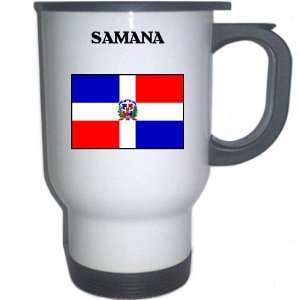  Dominican Republic   SAMANA White Stainless Steel Mug 