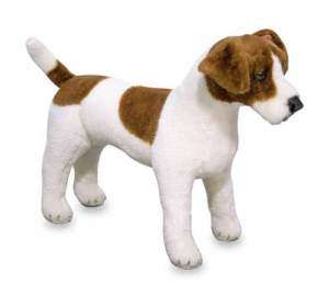Melissa & Doug Plush Animal Stuffed Jack Russell Dog  