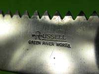 RUSSELL Green River Works USA Hunting Saw Back Knife  