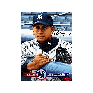 MLB Alex Rodriguez Yankees Woven Tapestry Throw Blanket  