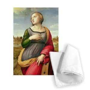 St. Catherine of Alexandria, 1507 8 (oil on   Tea Towel 100% Cotton 