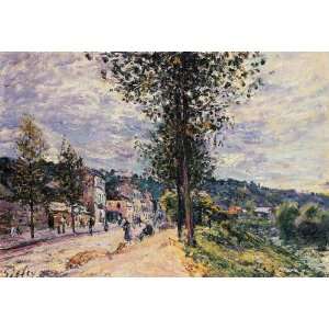   Entering the Village Alfred Sisley Hand Painted