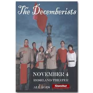  Decemberists Poster   F Concert Flyer