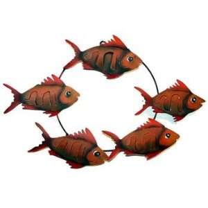  Red Fish Round Wall decor