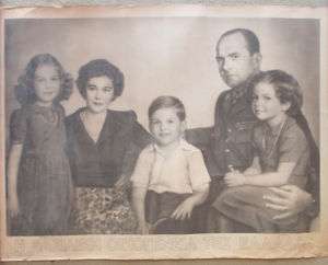 Greek Royal Pavlos I Family Portrait  