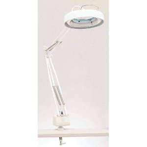 Lite Source LSM 180WHT Magnify Lite Magnifying Lamp with White Metal 