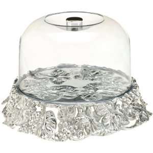  Arthur Court Grape Cake Tray with Acrylic Dome Kitchen 