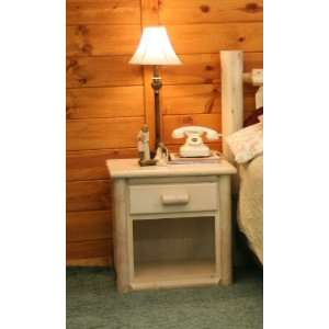    Lakeland Mills Rustic 1 Drawer Nightstand Furniture & Decor