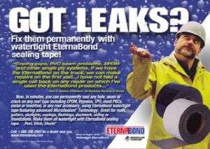 Eternabond RV roof leak repair tape White 2  