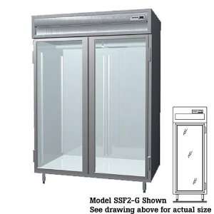  Delfield SSF1 G Glass Door Reach In Freezer   1 Section 