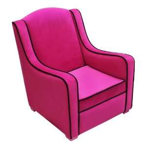  Newco Kids Tween Camille Chair, Hot Pink/Black Baby