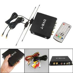   AV Cable + DVB T Digital TV Receiver Box for Auto Car Electronics