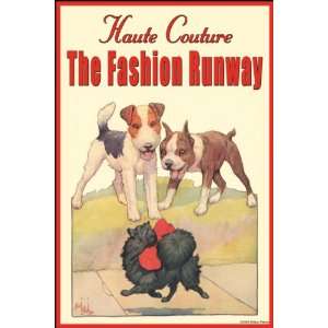   Print, Haute Couture The Fashion Runway   12x18