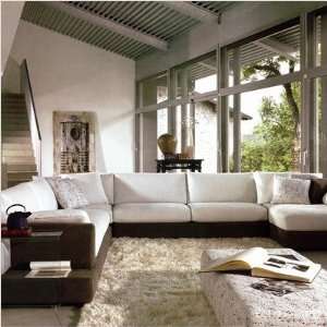  Hokku Designs MF2616 Baxton 4 Piece Sectional Sofa Set in 