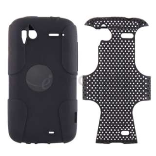   Phone Protector Cover Skin Case For HTC Sensation 4G Black/BLK  