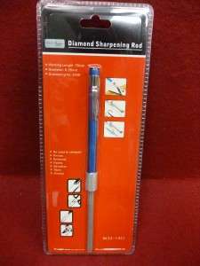 New Diamond Sharpening 3 Rod 280 Grit Knife Hooks Tools Pencil Arrows 