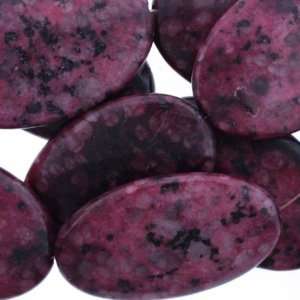 Dyed Kiwi Ruby  Oval Plain   55mm Height, 35mm Width, No Grade   Sold 