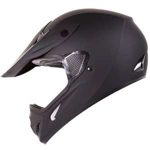 Matte Black Motocross ATV Dirt Bike Open Face Helmet Model#602  
