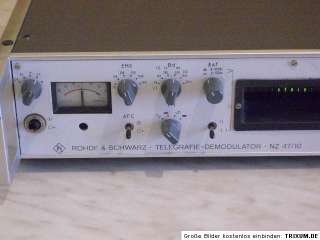 Rohde & Schwarz Telegrafie Demodulator NZ 47/10  