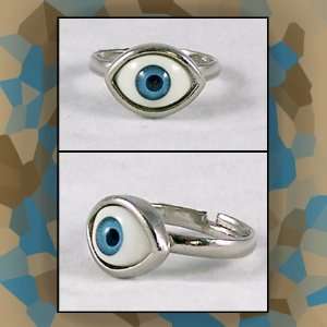  Extravagant Blue 1 1/2 mm Blue Eyeball Ring Everything 