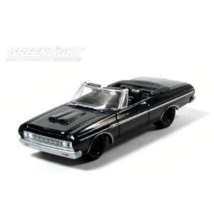 1964 Plymouth Fury Black Bandit Series Diecast, 1/64 Scale 