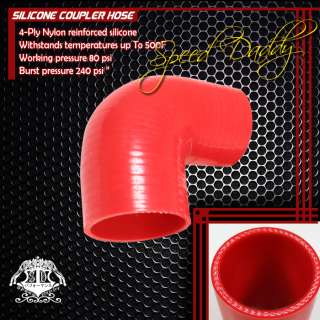 75 3 PLY 90 DEGREE ELBOW TURBO/INTAKE PIPING SILICONE COUPLER 