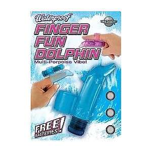  Blue Finger Fun Stimulator Dolphin 