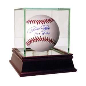 Autographed Pete Rose Baseball   Hit King   Autographed Baseballs